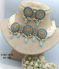 Artificial Choker Necklace Mehndi Set Sku-1816 B4 rchiecreation