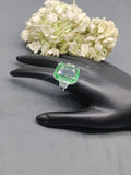 Rodium American Diamond Finger Ring Sku-5968 rchiecreation