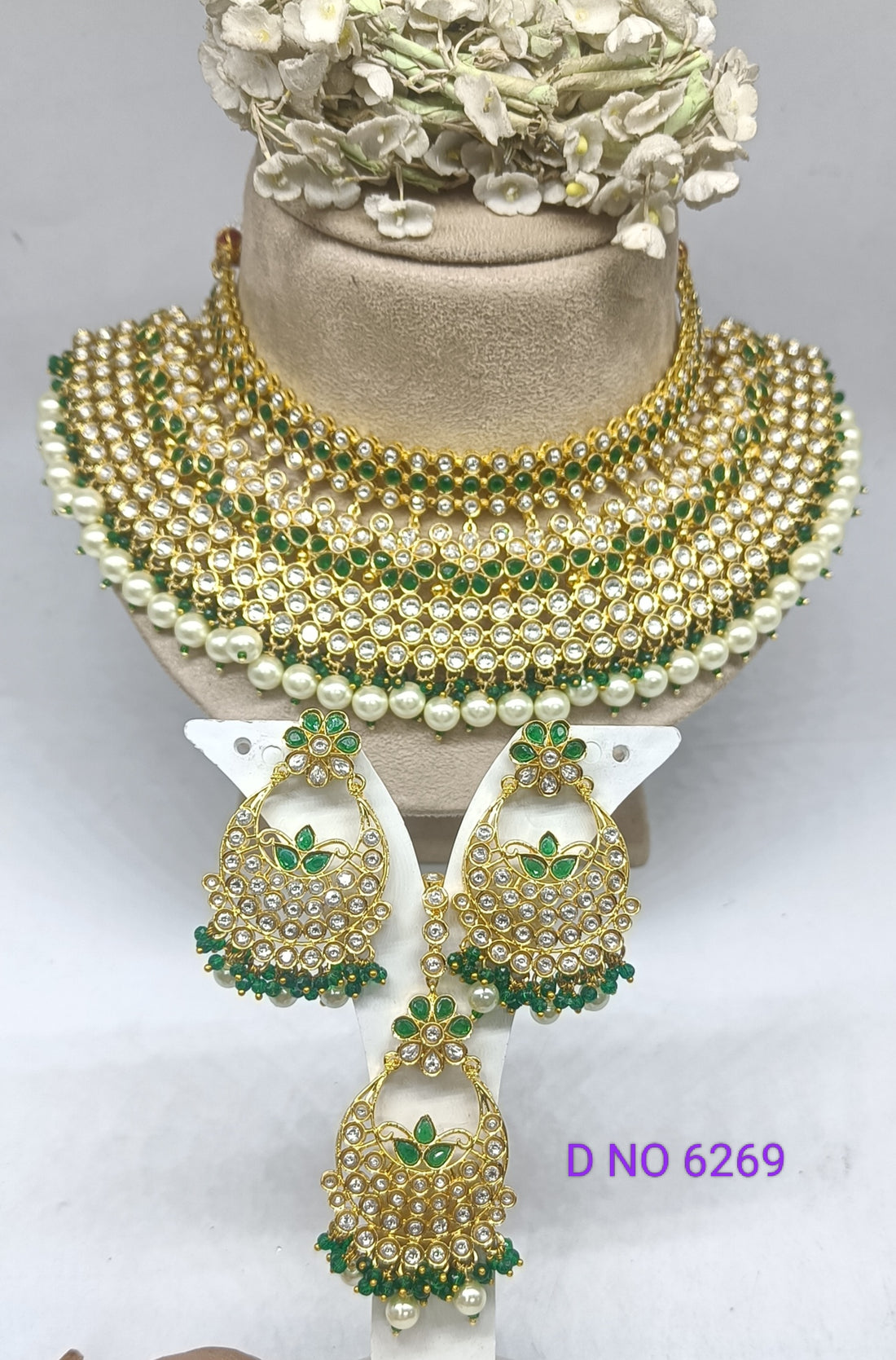 Polki Kundan Necklace Sku 6269 D5 rchiecreation