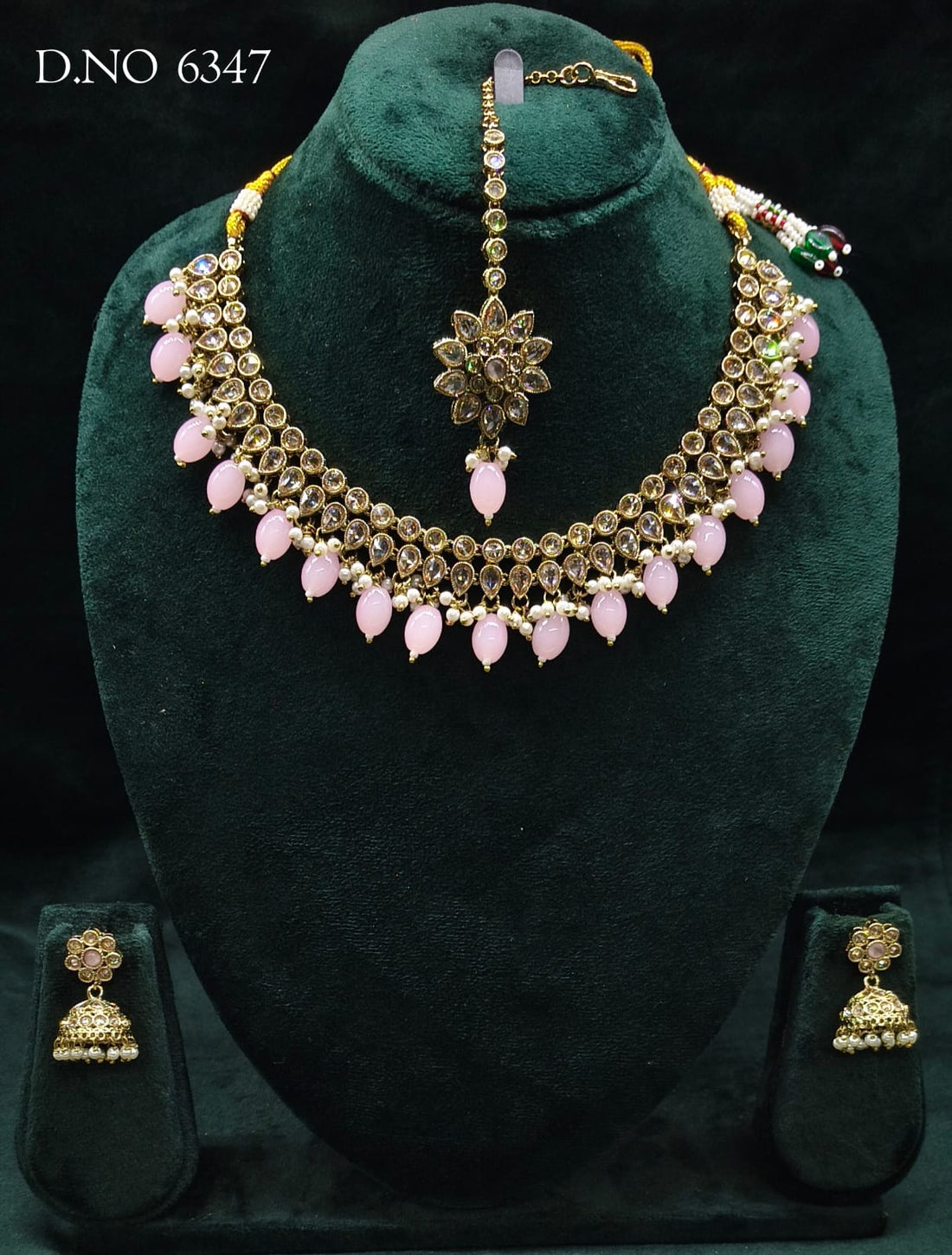 Beautiful Polki Necklace Sku 6347 B4