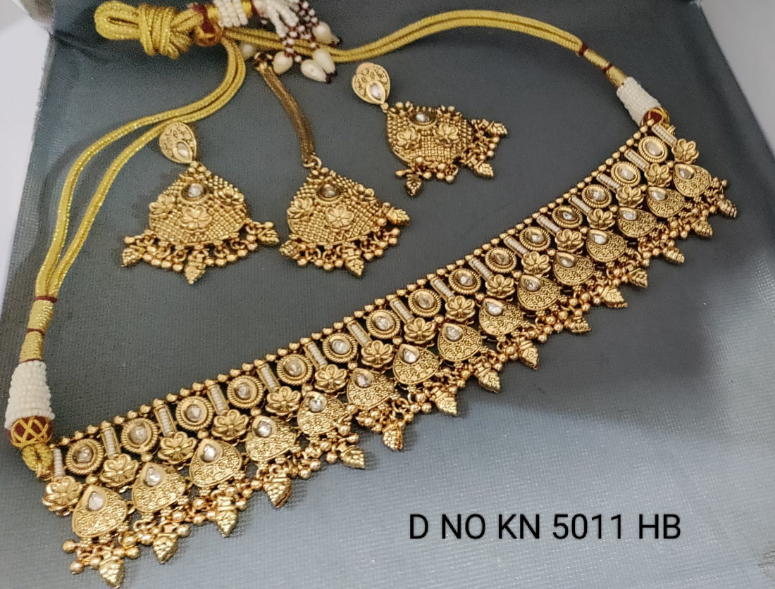 Antique Golden Jewellery  Sku- KN 5011 HB sale