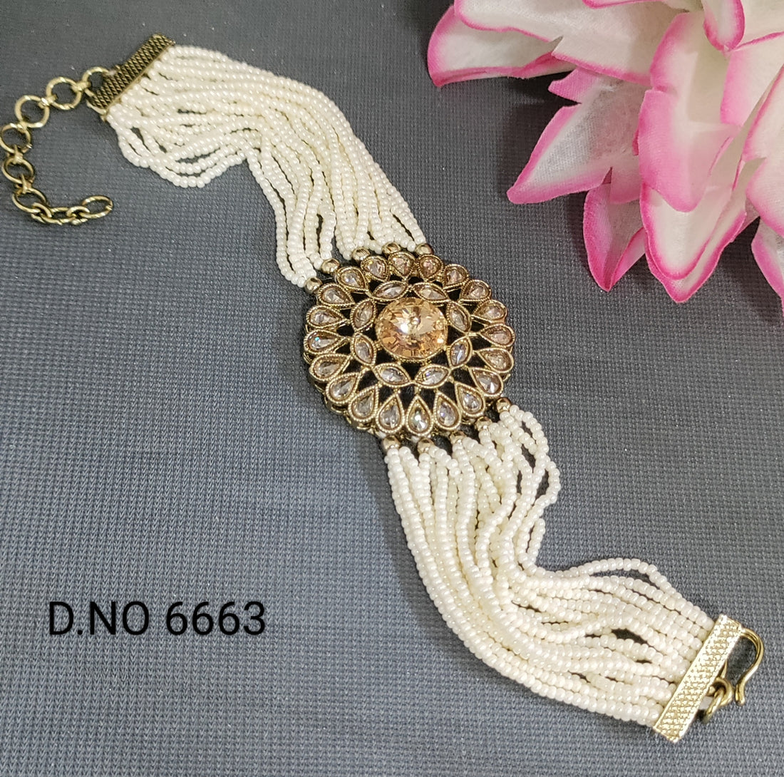 Polki Mehandi Bracelet Sku 6663 H1