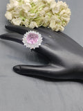 Rodium American Diamond Finger Ring Sku-5969 rchiecreation