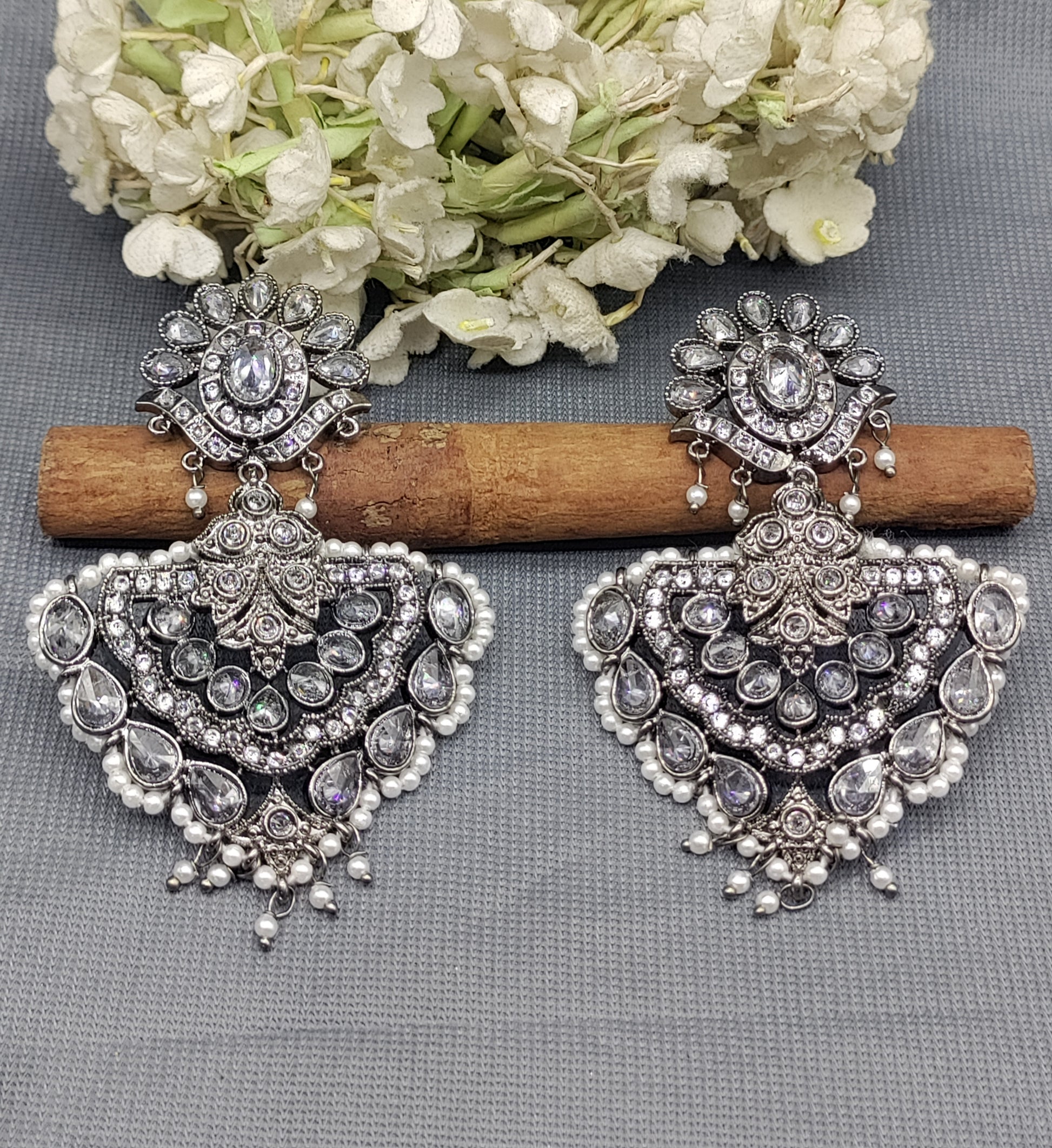 Victorian Polki Earring Sku-1004 rchiecreation