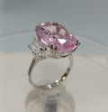 Rodium American Diamond Finger Ring Sku-5965 rchiecreation