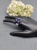 Rodium American Diamond Finger Ring Sku-5968 rchiecreation