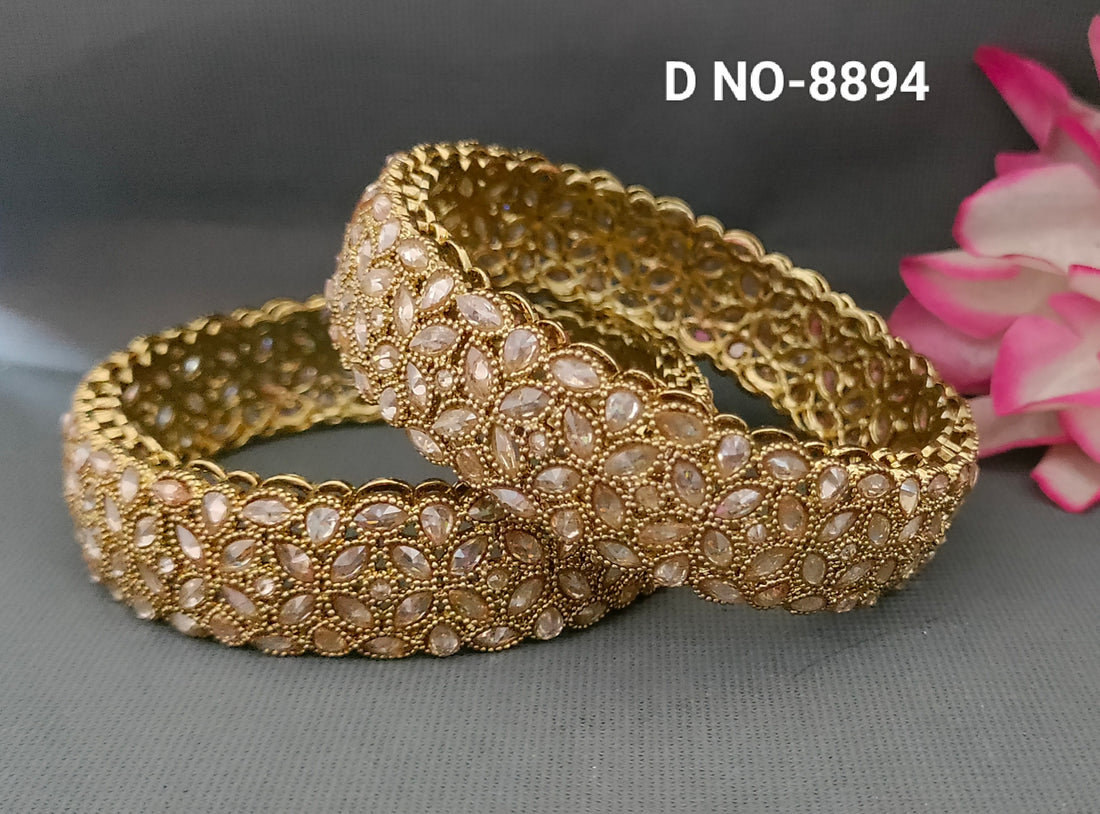 Mehandi Polki Bangle SKU-8894