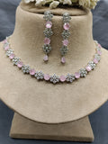 Rodium A.Diamond Necklace SKU-6361 rchiecreation