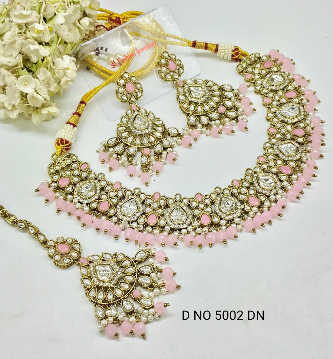 Moissanite kundan necklace SKU-KN 5002 D-4