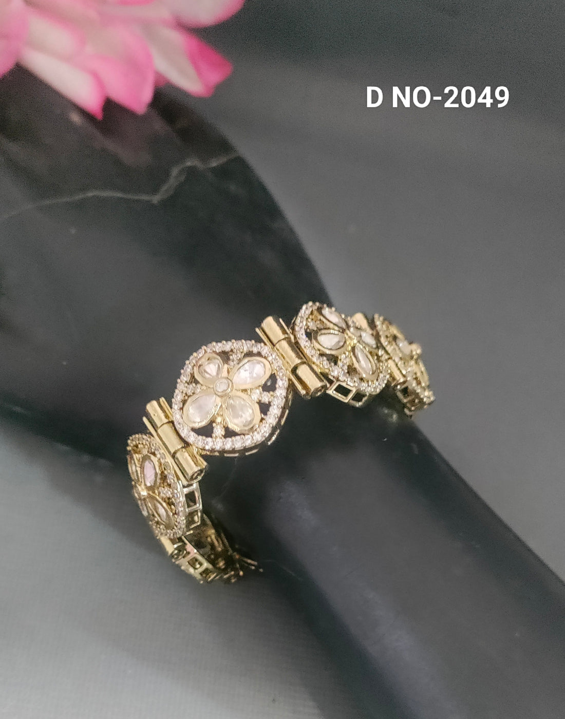 Mehandi Polki Kundan Breaslate SKU-2049