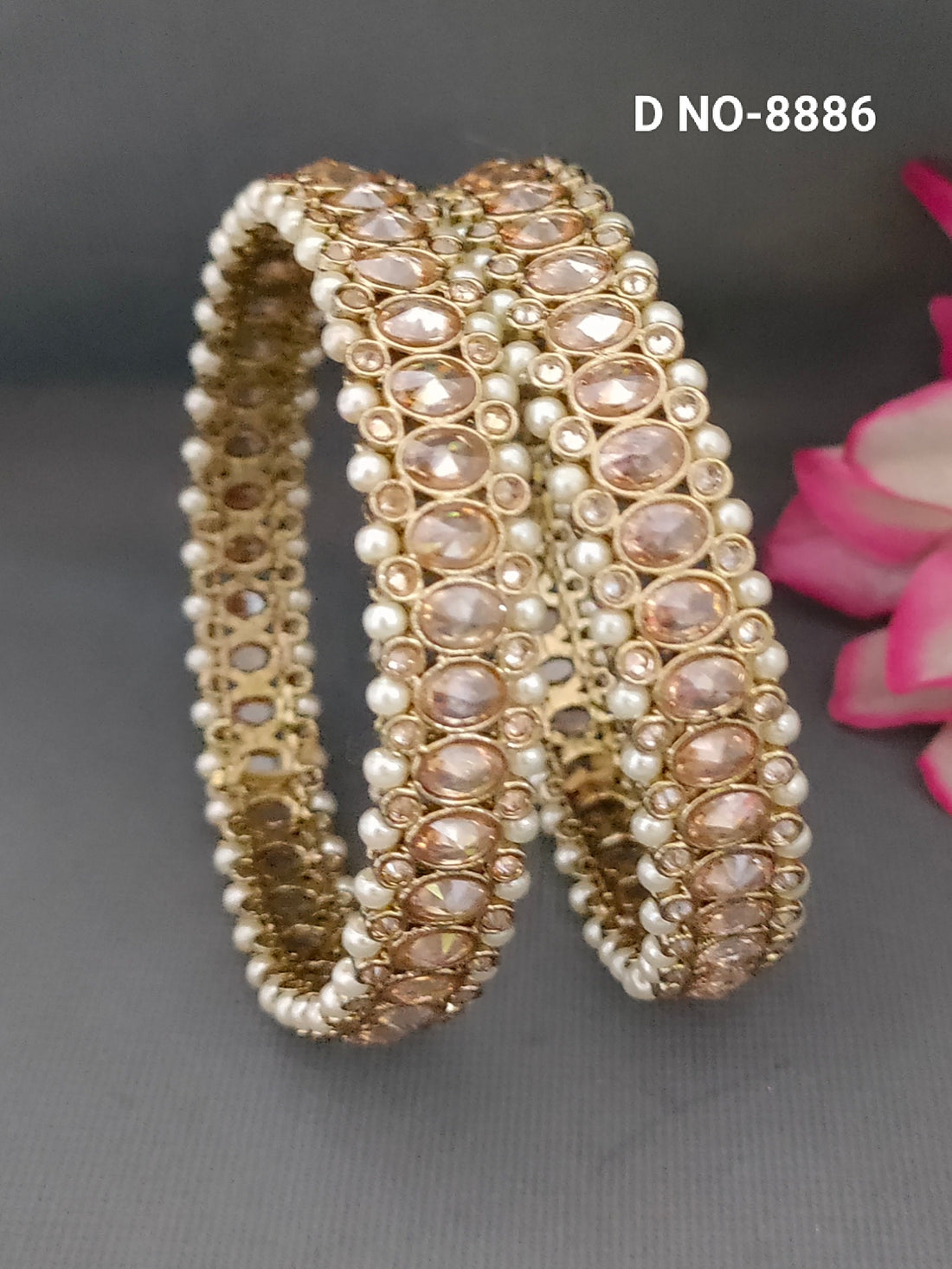 Mehandi Polki  Bangle SKU-8886