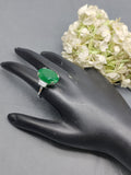 Rodium American Diamond Finger Ring Sku-5965 rchiecreation