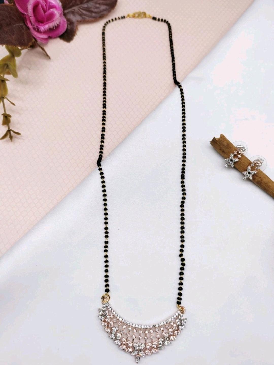 Cz Ad Mangalsutra Sku-5723 H1 sale