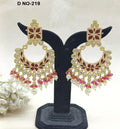 Tiyani Kundan Earring Sku-219 D2 - rchiecreation