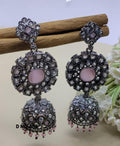 Victorian Kundan Jhumki Earring Sku-689 - rchiecreation