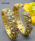Antique Golden Bangles Sku 3048 D2 - rchiecreation