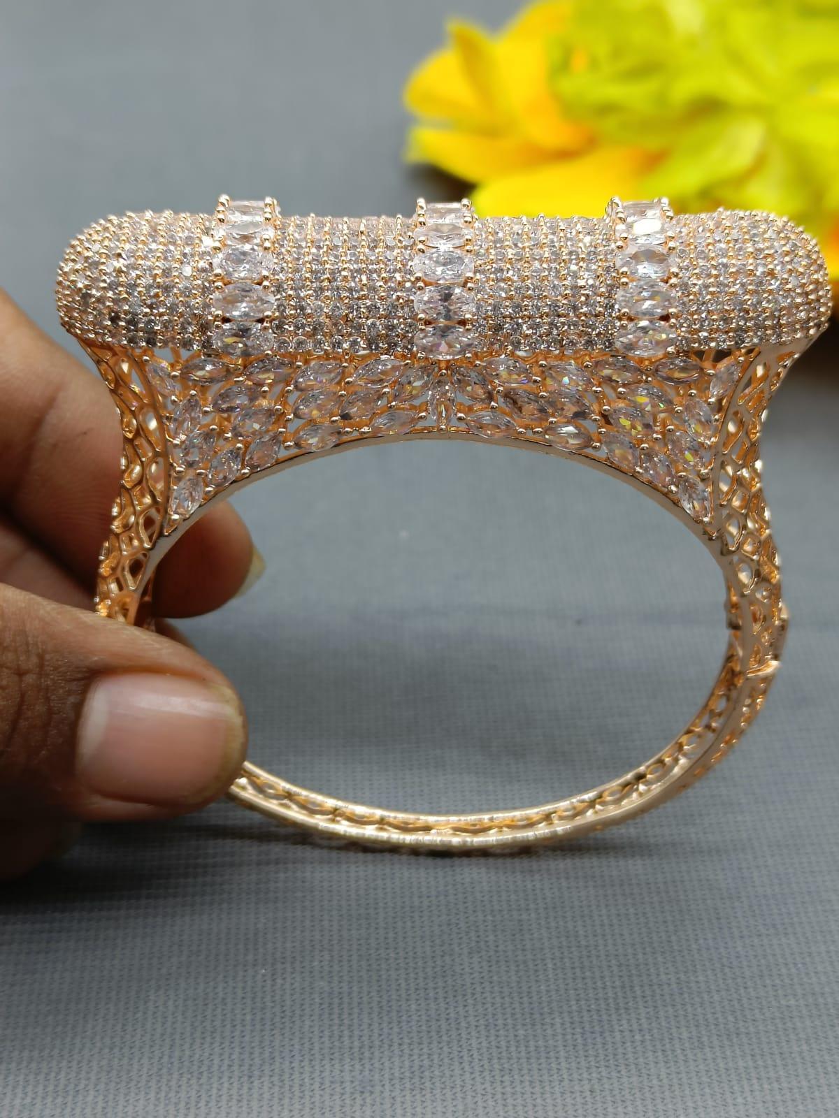 Cz Ad Bracelet-8641 C4 - rchiecreation