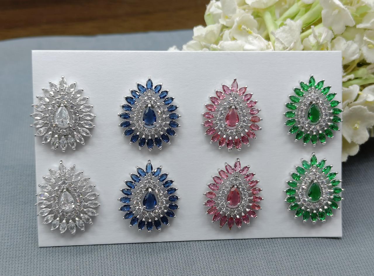 Diamond Tops Stud Earring Sku- 859 C1 - rchiecreation