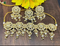 Golden Kundan Necklace Sku-5172 D4 - rchiecreation