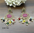 Mehndi Polki Earring Sku-786 E1 - rchiecreation