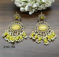 Mehndi Polki Earring Sku-786 E1 - rchiecreation