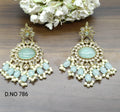 Mehndi Polki Earring Sku-786 E1 - rchiecreation