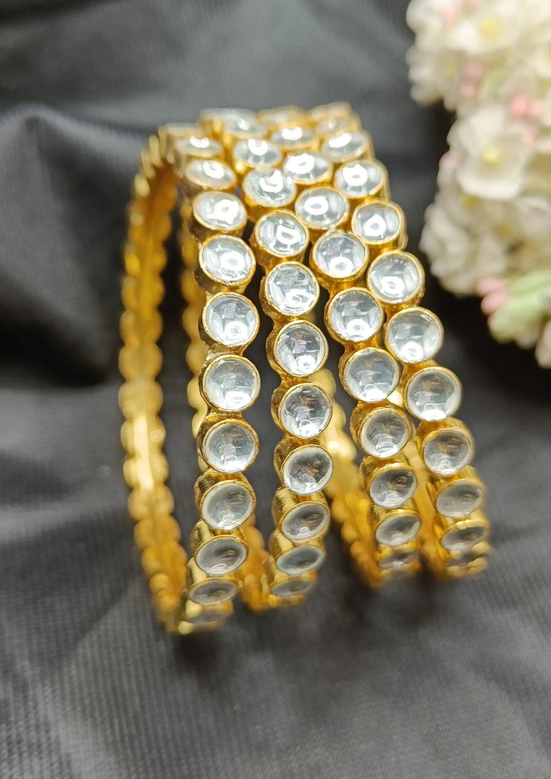 Pacchi Jadau Kundan Bangle Sku-8958 P3 - rchiecreation