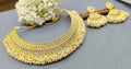 Pearl Polki Necklace Set Sku-6083 D3 - rchiecreation