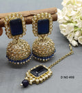 Polki Earring & Tica Mehndi Sku-498 A4 - rchiecreation
