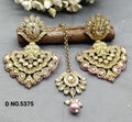 Polki Earring & Tica Mehndi Sku 5375 A3 - rchiecreation