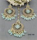Polki Earring & Tica Mehndi Sku- 760 A1 - rchiecreation