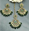 Polki Earring & Tica Mehndi Sku 783 A2 - rchiecreation