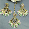 Polki Earring & Tica Mehndi Sku 783 A2 - rchiecreation