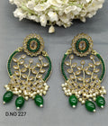 Polki Earring Mehndi Sku 227 A1 - rchiecreation