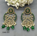 Polki Earring Mehndi Sku 227 A1 - rchiecreation