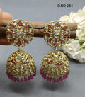 Polki Earring Mehndi Sku-284 A4 - rchiecreation