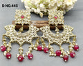 Polki Earring Mehndi Sku 445 E1 - rchiecreation