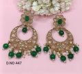 Polki Earring Mehndi Sku- 447 A1 - rchiecreation