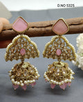 Polki Earring Mehndi Sku 5325 A3 - rchiecreation