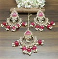 Polki Earring Mehndi Sku 678 A2 - rchiecreation