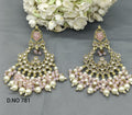 Polki Earring Mehndi Sku 781 E1 - rchiecreation
