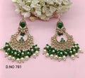 Polki Earring Mehndi Sku 781 E1 - rchiecreation