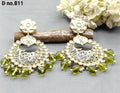 Polki Earring Mehndi Sku-811 A1 - rchiecreation