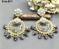 Polki Earring Mehndi Sku-811 A1 - rchiecreation