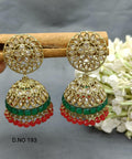 Polki Jhumki Earring SKU - 193 A3 - rchiecreation