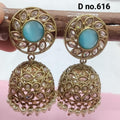 Polki Jhumki Mehndi Earring Sku-616 A4 - rchiecreation
