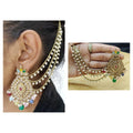 Polki Mehndi Bahubali Earring Sku-756 A2 - rchiecreation
