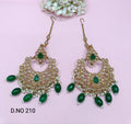 Polki Mehndi Earring Sku- 210 A1 - rchiecreation