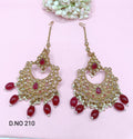 Polki Mehndi Earring Sku- 210 A1 - rchiecreation