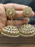 Polki Mehndi Earring Sku-609 A3 - rchiecreation